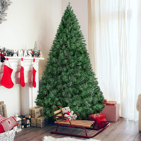 Árboles de Navidad 60cm 90cm 1,2 m 1,5 m 1,8 m 2,1 m pequeño árbol de Navidad Artificial grande adornos navideños para el hogar pueblo Año Nuevo ► Foto 1/6