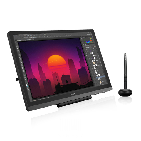 HUION Kamvas 20 19,5 pulgadas Monitor de tableta gráfica sin batería IPS con vidrio AG 120% sRGB Pen Tablet Monitor ► Foto 1/6