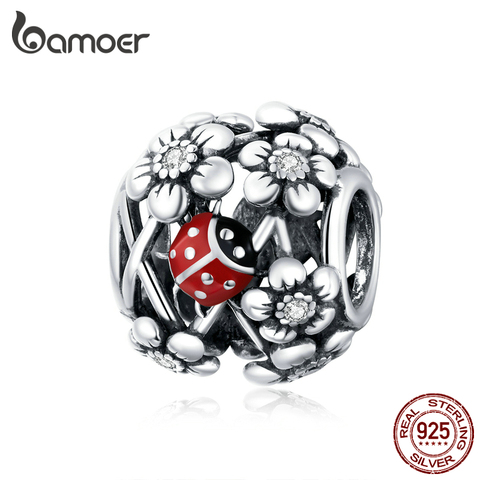 Bamoer auténtica Plata de Ley 925 jardín elfos encanto Original de plata DIY pulsera o brazalete de joyería hacer SCC1641 ► Foto 1/6