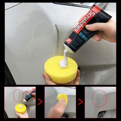 Kit reparador de arañazos para coche, 100ml, cera de pulido, crema eliminadora de arañazos ► Foto 1/6