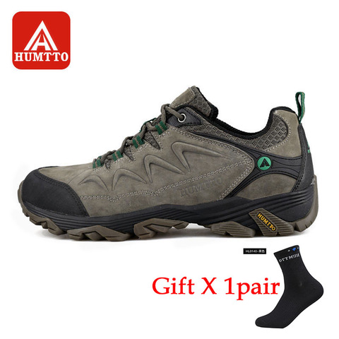 Comprar HUMTTO-zapatos de senderismo al aire libre para hombre, botas de Trekking  impermeables para escalar, acampar, zapatillas tácticas de cuero para  montaña