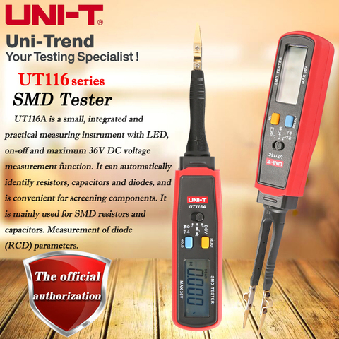 UNI-T UT116A SMD Tester; Resistor/condensador/diodo (RCD) medidor de parámetros/SMD multímetro Digital UT116C ► Foto 1/6