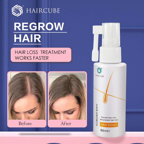 HAIRCUBE, esencia de rápido crecimiento de pelo, tratamiento antipérdida de cabello, ayuda para el crecimiento del cabello, productos para el cuidado del cabello para hombres y mujeres, tónico para el cabello ► Foto 1/6