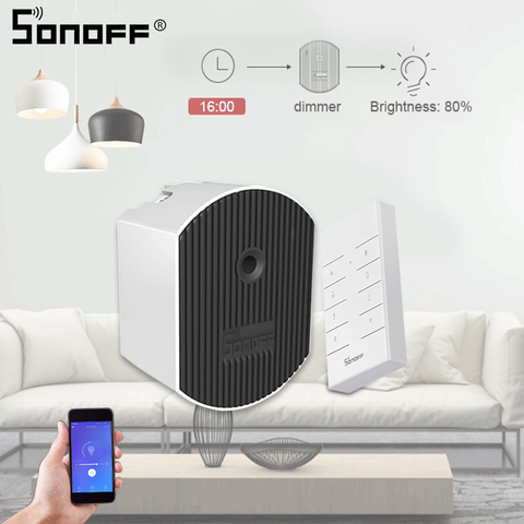 Sonoff-atenuador inteligente D1/RM433, interruptor WiFi de 433Mhz RF/APP/Control remoto por voz, ajuste de brillo, funciona con Google Home y Alexa ► Foto 1/6