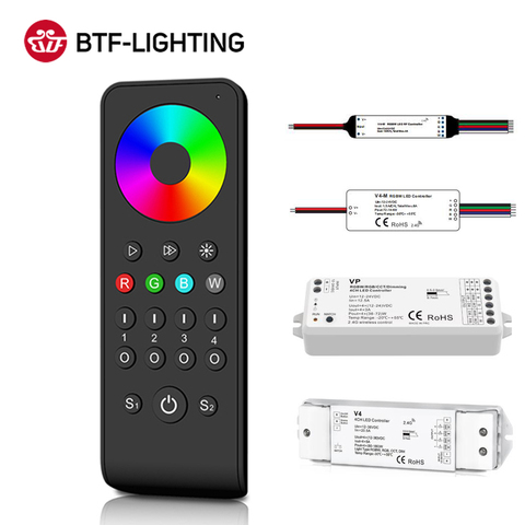 Controlador de tira de luces LED RGBW, 5050, 4 canales, 2,4 GHz, 3528, 2835, 4 en 1, tira de LED RGBWW, cinta DC12V, 24V, 36V, Max, 720W, 30m ► Foto 1/6