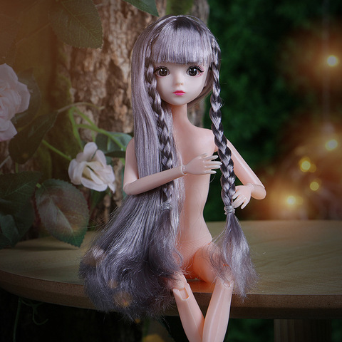 Muñeca articulada de moda para niñas, juguete de 30cm y 20 ojos en 3D, Cuerpo desnudo desnuda ► Foto 1/6