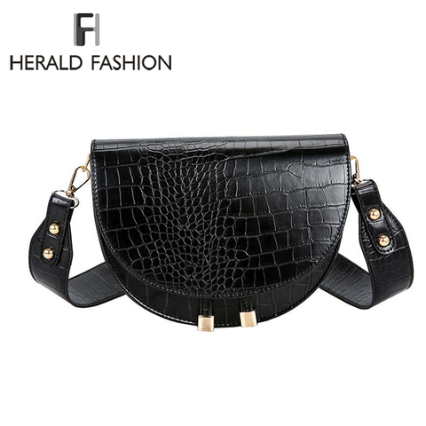 Bolso cruzado de piel de cocodrilo para mujer, bandoleras de piel suave, de diseñador ► Foto 1/6