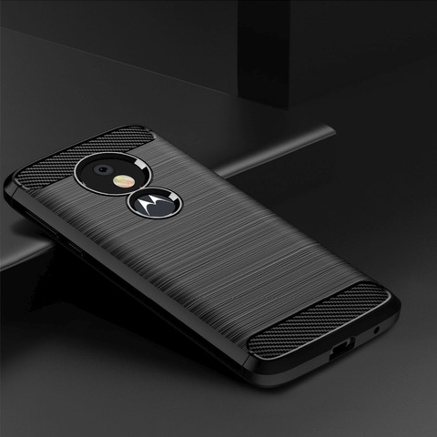 Funda de teléfono con textura cepillada para Motorola, carcasa trasera de fibra de carbono 2022 para MOTO G9 G7 Play G6 G5 Plus G5S G8 Power Lite E7 G 5G ► Foto 1/6