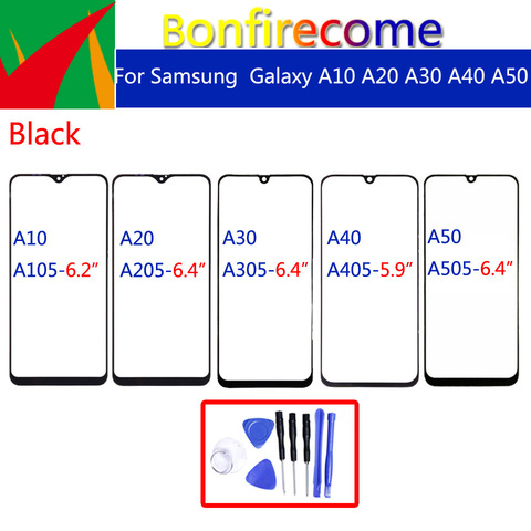 Para Galaxy A10 A20 A30 A40 A50 A105 A205 A305 A405 A505 A10E A102U pantalla táctil de vidrio exterior frontal Panel Replacement ► Foto 1/1