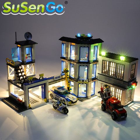 SuSenGo juego de luces LED para 60141 serie policial de ciudad estación Compatible con 02022 de 39058 de 10660 ► Foto 1/6