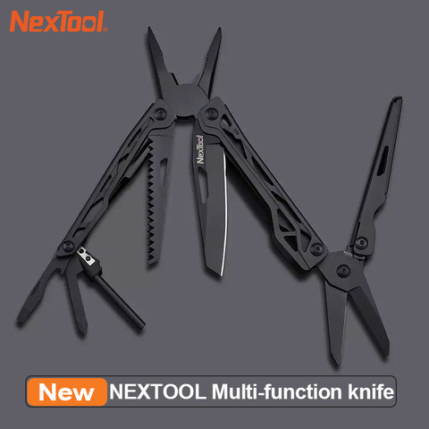 NEXTOOL-cuchillo multifunción 10 en 1, cuchillo plegable portátil, acero inoxidable, abridor, destornillador, herramientas ► Foto 1/6