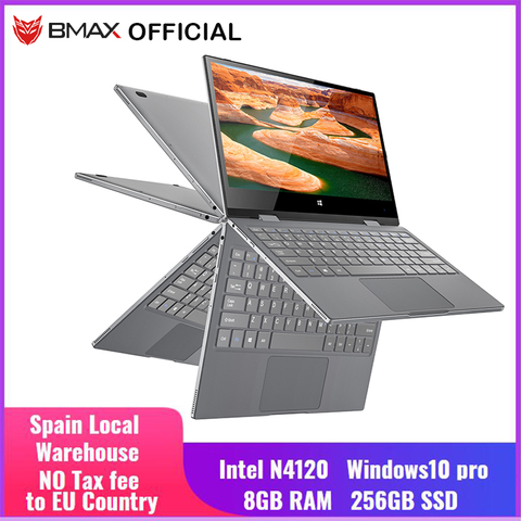 BMAX-ordenador portátil Y11, pantalla IPS de 11,6 pulgadas, Quad Core, Intel N4120, 1920x1080, 8GB LPDDR4, RAM, 256GB, SSD, Notebook, Windows S10 ► Foto 1/6