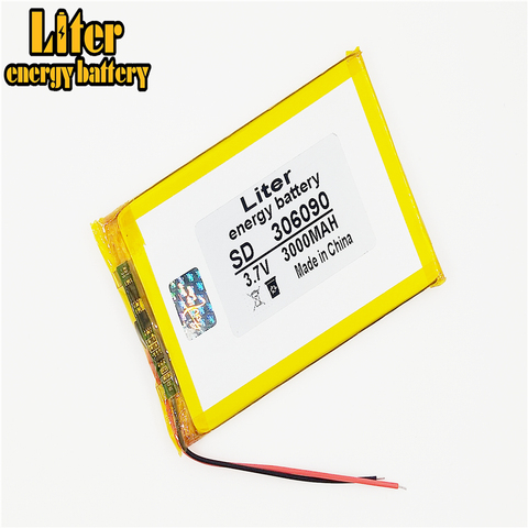 3.7 V/baterías de polímero de litio 306090/3000 mAh/7 pulgadas Tablets PC batería universal Li ► Foto 1/4