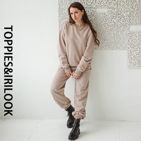 Toppies-chándal informal para mujer, conjunto de dos piezas, chaqueta, pantalones de chándal blancos, suéteres, ropa para esposas, 2022 ► Foto 1/6