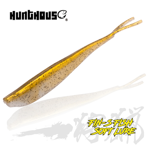 Hunthouse Forktail pescar suave señuelo fácil ojo morado 140mm/9g 4 unids/lote silicona gusano Wobblers doble Color cebos para Texpose ► Foto 1/6