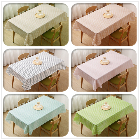 Manteles de mesa rectangular mantel individual plastico plástico antimancha antimanchas impermeable decoracion mesa comedor para mesas rectangular tapete cumpleaños cocina cuadrada cuadros tablecloth ► Foto 1/6