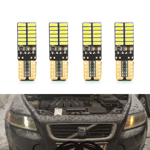 Canbus-luces led de señalización para coche, luz de estacionamiento para Volvo S60L S80L XC90 C70 V40 V50 V60 XC60 S40 S60 S80, T10 W5W SMD 4014 24LED ► Foto 1/5