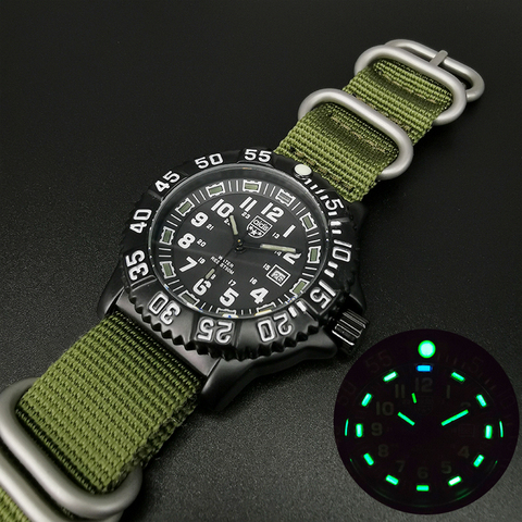 Reloj militar de las fuerzas especiales para hombre, pulsera de cuarzo informal, resistente al agua, deportivas luminosas al aire libre, con sello clásico del ejército ► Foto 1/6