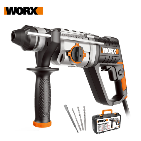 Worx-taladro de martillo rotativo WX339, 800W, herramientas eléctricas para el hogar, 26mm, 3 en 1, de velocidad Variable ► Foto 1/5