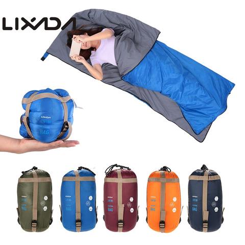 LIXADA-saco de dormir ultraligero para exteriores, saco de dormir ultraligero para viajes, acampada, senderismo, 190x75cm, LW180 680g ► Foto 1/6