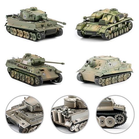 1/72 4D modelo Kits de construcción militar asamblea modelo Tigre tanque Panzerkampfwagen VI rompecabezas educativos de juguete colección de regalos ► Foto 1/6