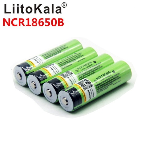 Liitokala 18650, 3400 mAh nuevo Original NCR18650B 3000 Li-ion recargable 3400 batería para la linterna ► Foto 1/6