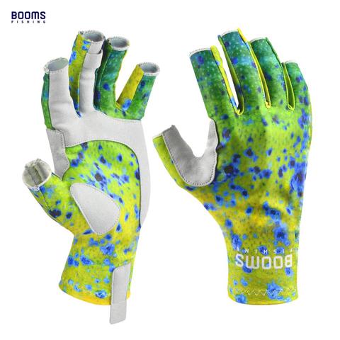 Booms Fishing FG2-guantes sin dedos para pesca, deporte de caza, Camuflaje fino, protección solar de verano ► Foto 1/6