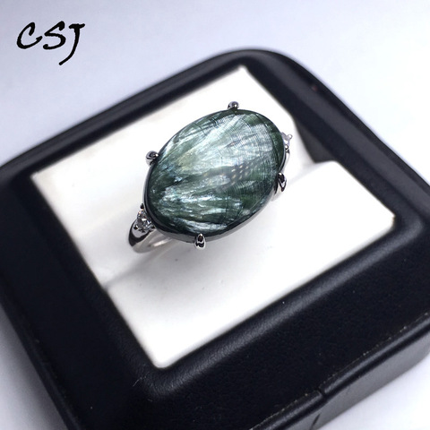 Las congregaciones verde Natural druzy piedras preciosas ajustable anillo de Plata de Ley 925 oval13 * 18mm mujeres y señora boda compromiso regalo fiesta ► Foto 1/6