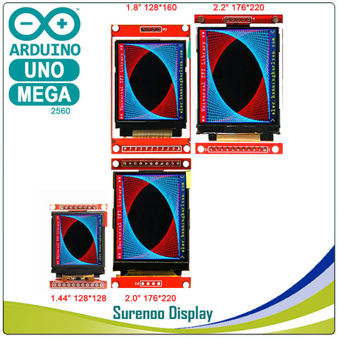 1,44 y 1,8 de 2,0 2,2 pulgadas serie SPI TFT LCD Módulo de pantalla ST7735S ILI9225G conducir para Arduino/STM32/51/ AVR ► Foto 1/6