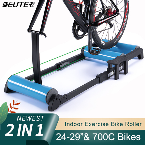 Rodillo para bicicleta de interior, entrenador para el hogar, bicicleta de montaña y carretera, soporte de ejercicio para entrenador de ciclismo de 24-29 