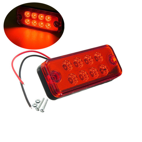 Luces LED de remolque, indicador lateral, lámpara de giro, 4 