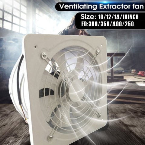 Extractor de ventilación Industrial Metal Axial Extractor de aire comercial ventilador bajo ruido funcionamiento estable ► Foto 1/6