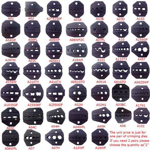 1 par de juego de troqueles de engaste para la serie LS,LY,S, juego de troqueles de engaste reemplazables para el neumático AM-10/30 y el EM-6B1/2 crimpadora ► Foto 1/6