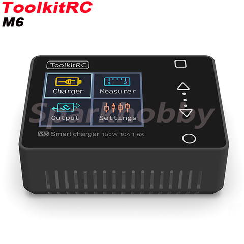 ToolkitRC M6 150W 10A Mini bolsillo modelo de equilibrio de salida del cargador para 1-6S celular Checker Servo Tester Dron de carreras con visión en primera persona Quadcopter ► Foto 1/6