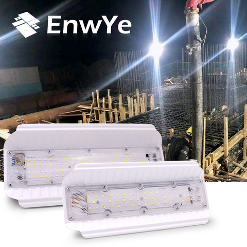 EnwYe-Lámpara LED impermeable de 50W y 100W, reflector de tungsteno de yodo, blanco frío, CA de 220V y 240V, iluminación sitio construcción ► Foto 1/5