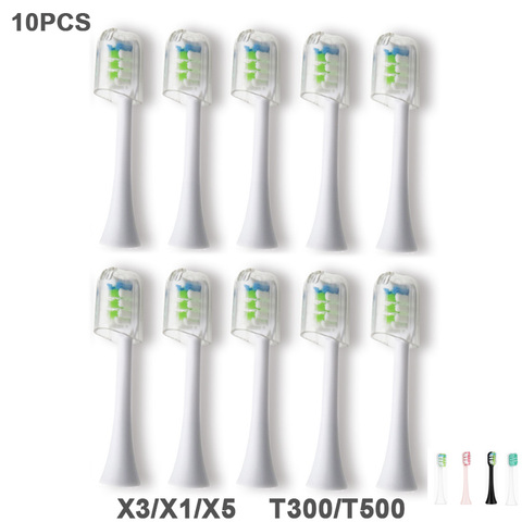 Cabezales de repuesto para cepillo de dientes, 10 Uds., para mi Soocas X3/X1/X5, para Mi jia/ SO CARE X3, cabezales de cepillo de dientes eléctrico ► Foto 1/4