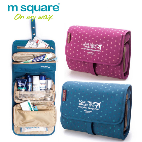 M Square-bolsas de viaje multifunción para cosméticos, organizador de Bolsa de lavado, bolsa de almacenamiento, accesorios de viaje impermeables ► Foto 1/1