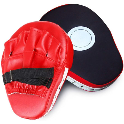 Guantes para boxeo objetivo de entrenamiento manoplas de golpeo con Centro guantes de combate Taekwondo almohadillas para bóxer patada de combate kárate guante tailandés envío de la gota ► Foto 1/6