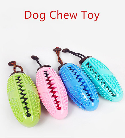 Juguetes para perros perro Natural interactivo bola de goma Juguete masticable para cachorros comida bola dispensadora mordedura-resistente a limpiar los dientes Pet pelotas para jugar ► Foto 1/6