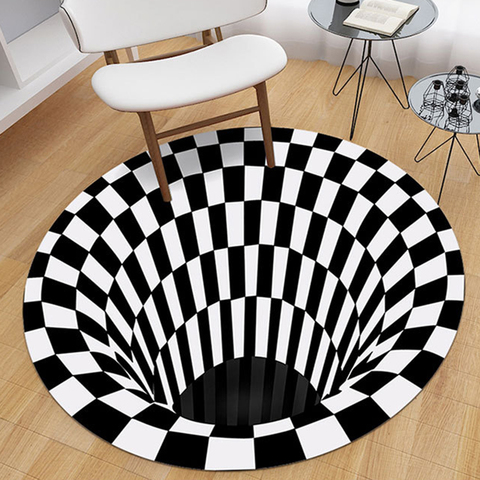 Alfombra 3D de ilusión Visual, antideslizante, para comedor, para sala de estar ► Foto 1/6