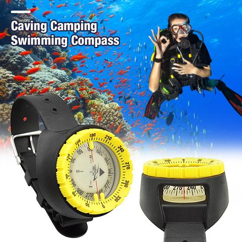 Brújula de buceo profesional para exteriores, accesorio de 50M /197 pies, resistente al agua, reloj Digital, para natación y buceo ► Foto 1/6