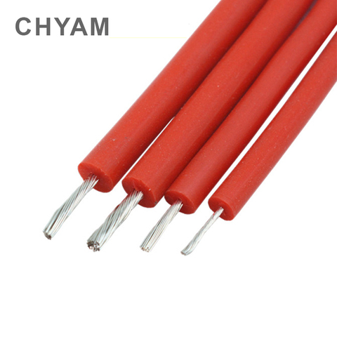 Rojo Cable de silicona blando de alta tensión de Cable y alambre de 10KV 15KV 20KV-20AWG 18AWG 17AWG 15AWG Anti-crisis ► Foto 1/5