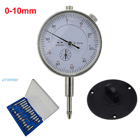 Indicador de cuadrante de 0 a 10mm, indicador de prueba trasero de terminal, 22 Uds., punta de rosca M2.5 para Dial e indicadores de prueba, juego de punto indicador de esfera de acero ► Foto 1/6