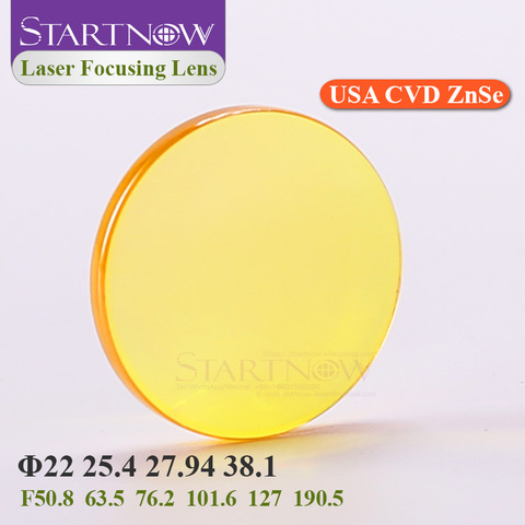 Startnow-lente láser CO2, 25, 25,4mm, 27,94, 28, 1 