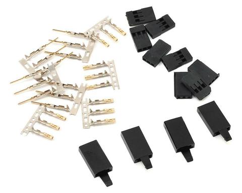 5/10 pares Jr Servo Futaba conector de receptores macho con cerradura y hombre mujer terminales chapados en oro Pin Kit para la batería de RC ► Foto 1/6