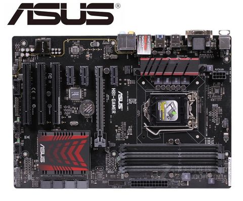 Placa base de sobremesa ASUS H81-GAMER para intel LGA 1150 DDR3, i3 i5 i7 cpu 16GB H81, placa base usada, tableros de PC ► Foto 1/3