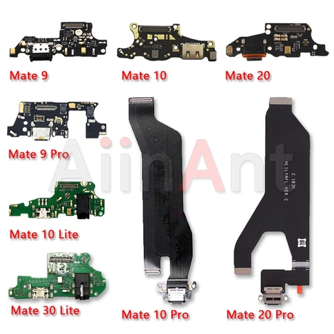 Conector de puerto de placa de carga USB, Cable flexible para Huawei Mate 7, 8, 9, 10, 20, 20X, 30 Lite Pro, 4G, 5G, piezas de teléfono ► Foto 1/6