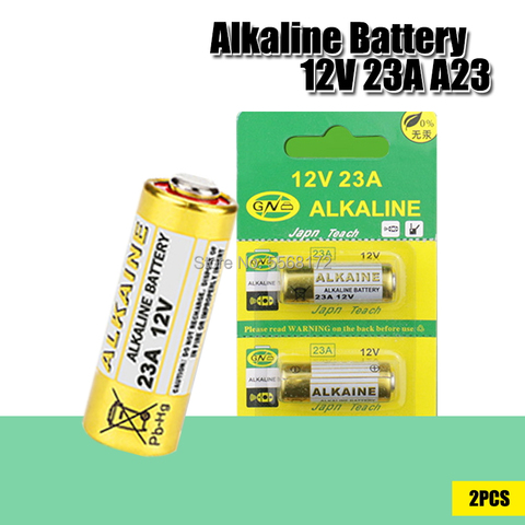 2 uds alcalinas batería seca 12V 23A 21/23 A23 E23A MN21 MS21 V23GA L1028 pequeñas baterías para juguetes timbre Control remoto, etc. ► Foto 1/6