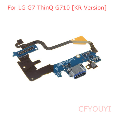 Original cargador USB puerto de carga Cable flexible de conector Dock pieza de reparación para LG G7 ThinQ G710 KR versión ► Foto 1/2