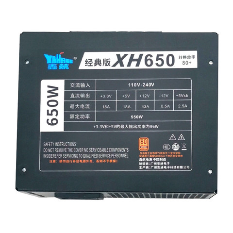 Fuente de alimentación SFX 650 SFX con 80 PLUS, fuente de alimentación completamente Modular certificada por bronce, soporte para MINI ITX, carcasa de 110V 220V, fuente de alimentación para Gaming pc ► Foto 1/6